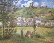 Camille Pissarro Landscape at Chaponval (mk09) oil painting picture wholesale